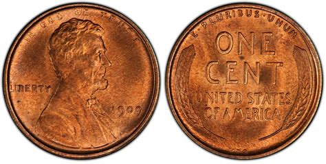 Images of Lincoln Cent (Wheat Reverse) 1909 VDB 1C, RD - PCGS CoinFacts