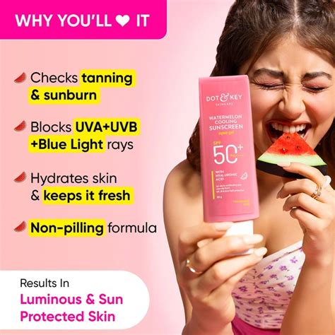 Buy Dot & Key Watermelon Cooling Sunscreen SPF 50 PA++++ with ...