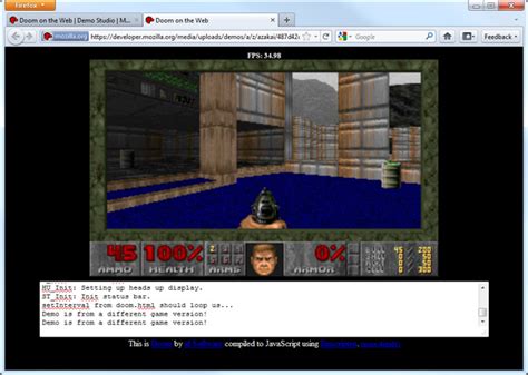Doom JavaScript 的图像结果