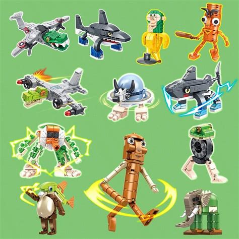 8in1 518pcs Brick 2025 New Italian Brain Rot Toys AI Tungtungtung Sahur ...