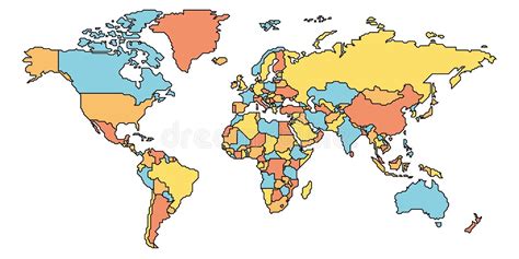 Simple World Map Without Borders 的图像结果