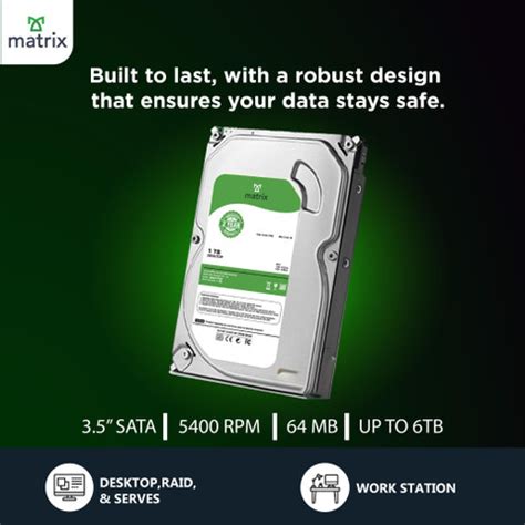 MATRIX HARD DRIVE 1 TB 1 TB All in One PC's Multicolor SATA Internal ...