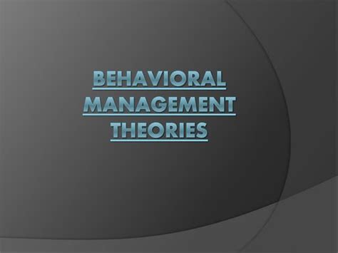 Image result for Behavioral Management Perspective