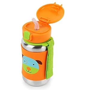 Buy Skip Hop Zoo Insulated Stainless Steel Straw Bottle, Darby Dog, 350 ...