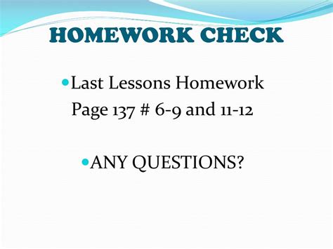 Image result for Homework Check