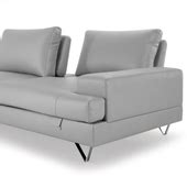 Buy Benjamin Two Seater Smoke Grey Leatherette Sofa at Durian