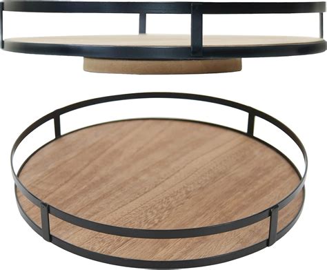 Amazon.com - 12" Wood Lazy Susan,Wooden Lazy Susan Organizer Display ...