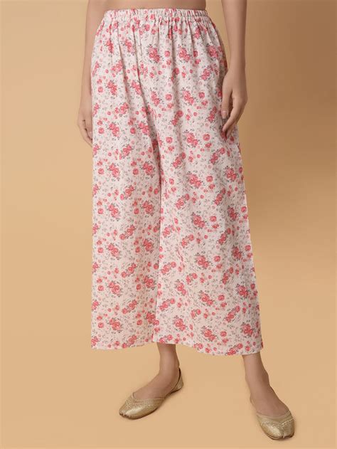 Block Print Pants- Buy Women's Palazzo Pants Online & Trousers | The Loom