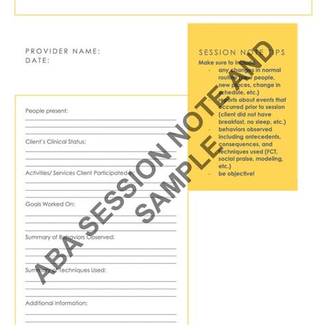 ABA Session Note 的图像结果