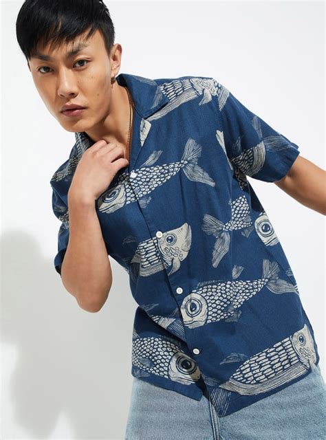 Buy URB_N Men Relaxed Fit Printed Resort Shirt Online at just Rs. 799.0 ...