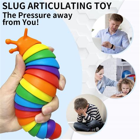 Buy Fidget Slug Toy, Sensory Toddlers Toys for Autistic Children ...