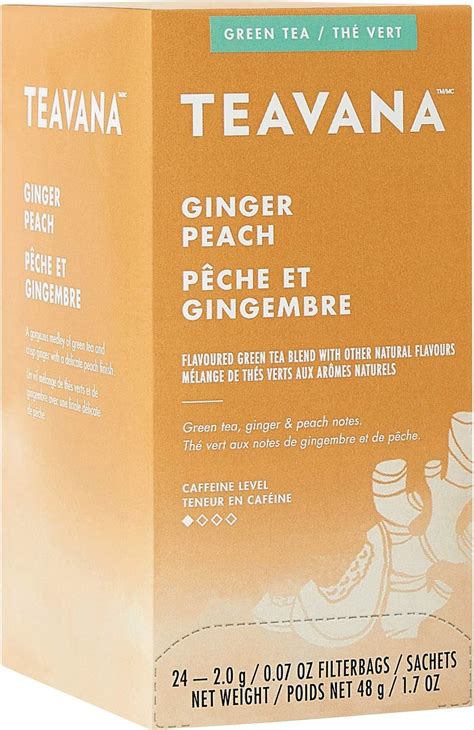 Amazon.com : Teavana Peach Tranquility Herbal Tea, 15 Sachets (Pack of ...