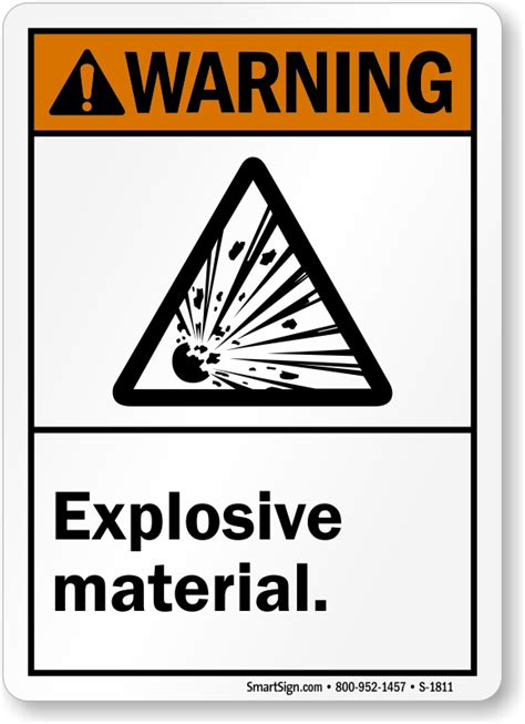 Explosive Hazard Sign 的图像结果