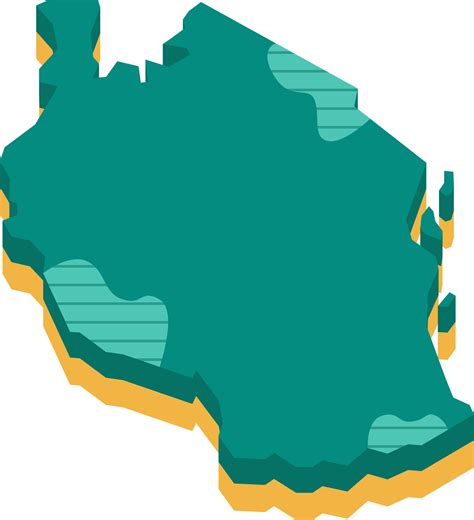 3d map of Tanzania 11659305 PNG