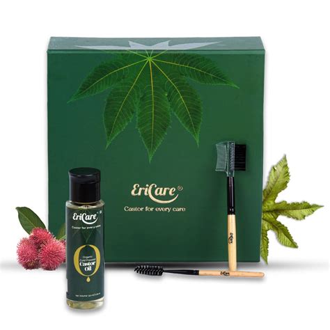 Buy EriCare Eyelashes Growth Oil | Organic Castor Oil Kit with ...