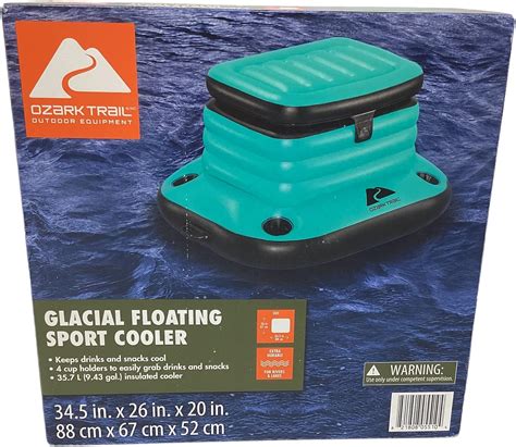 Ozark Trail Glacial Floating Sport Cooler 9.43 gal, Coolers & Cool Bags ...