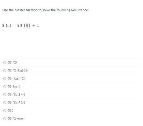 Image result for Master Method to Solve Algorithm