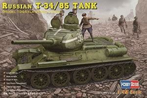Hobby Boss Russian T-34/85 Tank Model 1944 With Flattened Turret ...