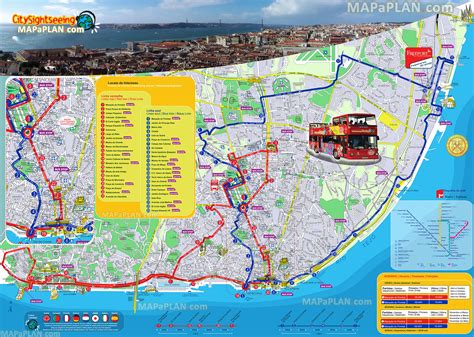 Lisbon Tourist Map Printable