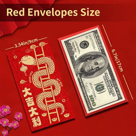 MGLIFEUL 36 Pcs Chinese Lunar New Year Lucky Money Red India | Ubuy