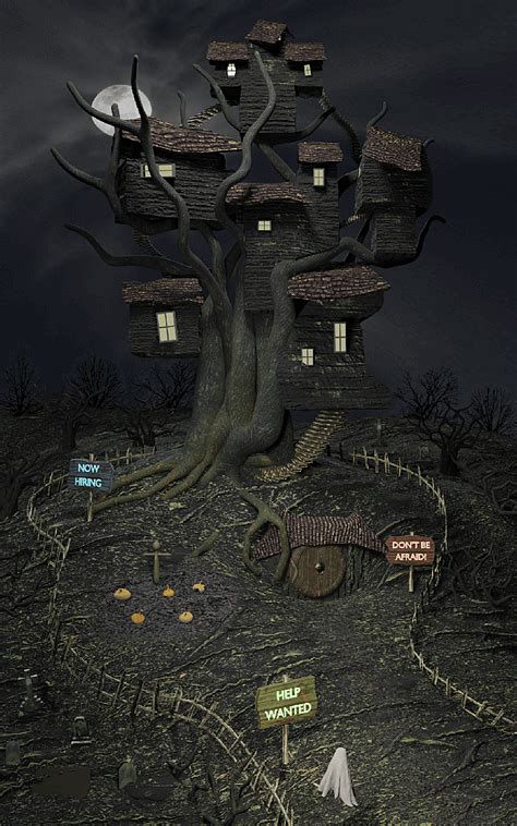 Haunted tree house - CG Cookie