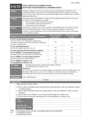 Fillable Online Why? What? How? To limit our sharing - OceanFirst Bank ...