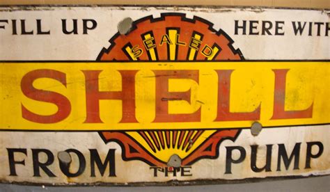 Image result for Shell Enamel Sign