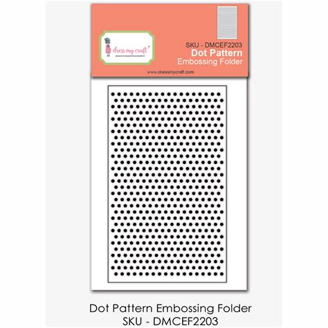 Dot Pattern - Embossing Folder – Dress my craft