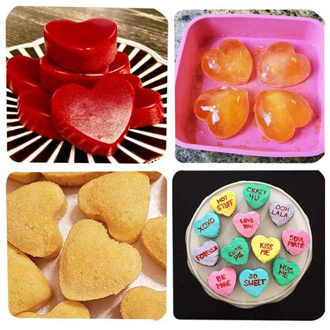3D 6 Cavity Heart Shaped Silicone Mold for Soap Jelly Pudding Handmade ...