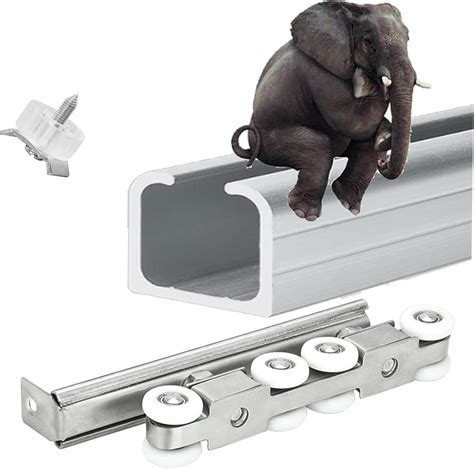 24ft 20ft 18ft 16ft 12' 8ft 6ft Heavy Duty Sliding Barn Door Hardware ...