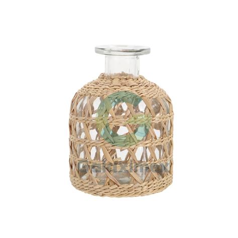 Seagrass floor vase handcrafted in Vietnam - Galaximex