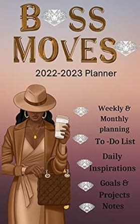 2022-2023 Planner Book "Boss Moves": Planner Book With Calendar and ...