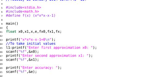 Image result for Secant Method C