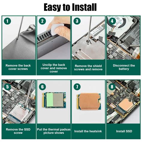 ZORBES® Steam Deck SSD Heatsink Thermal Pad: M.2 2230 NVME SSD Copper ...