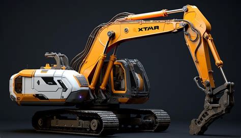 3d model toy x art excavator in the style of yuumei largescale muralist ...