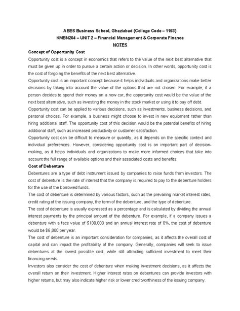 Unit 2 - Notes - ABES Business School, Ghaziabad (College Code – 1193 ...