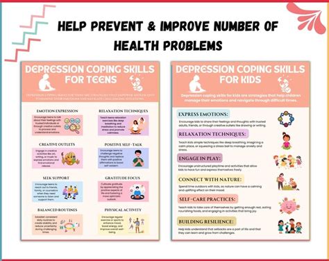 Empower Young Minds: Depression Coping Skills Bundle for Kids & Teens ...