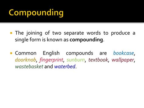 Image result for Compounding Word Formation