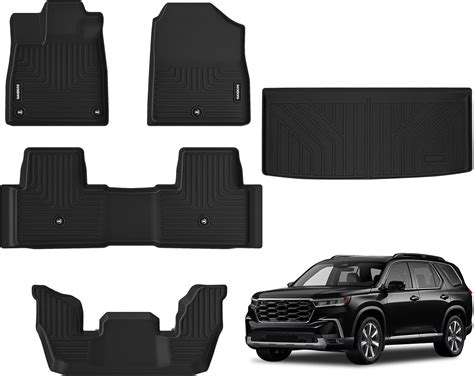 Amazon.com: Naibeve Floor Mats for 2023 2024 Honda Pilot- All Weather ...