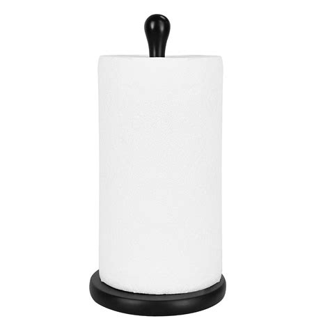 Buy Black Paper Towel Holder Countertop, Kitchen Cling Film Holder ...