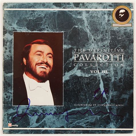 Lot Detail - Luciano Pavarotti Signed "The Definitive Pavarotti ...