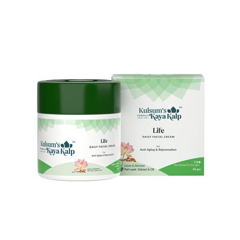 Kulsum's Kaya Kalp Herbals Life Daily Facial Cream For Anti Ageing ...