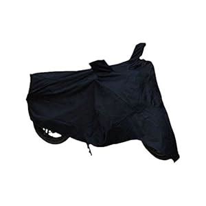 GS Heavy Duty Parachute Black Color Waterproof Bike Body Cover for ...