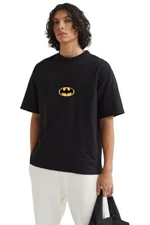 Buy Oversized Batman Baggy Box fit Drop Shoulder Pure Cotton Tshirt ...