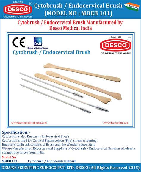Cytobrush / Endocervical Brush | Manufacturer, Exporter & Supplier | DESCO