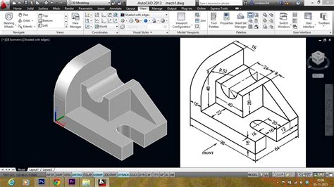 Image result for How to Open 3D File in AutoCAD 2016