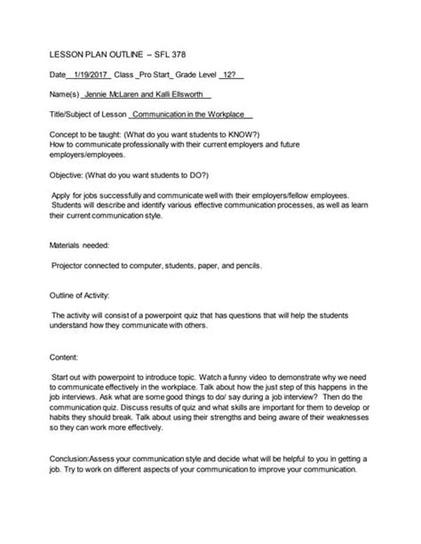 Key Business Communication Lesson Plan 的图像结果