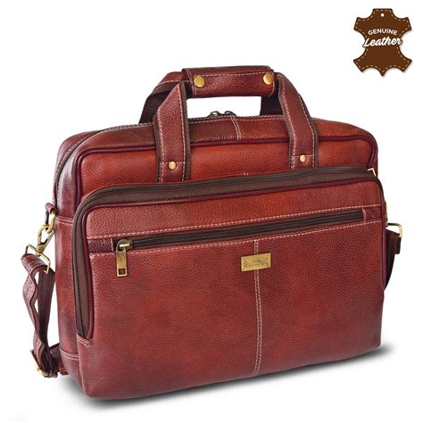 Leather Laptop Bag 998901 (Brown) – SREELEATHERS