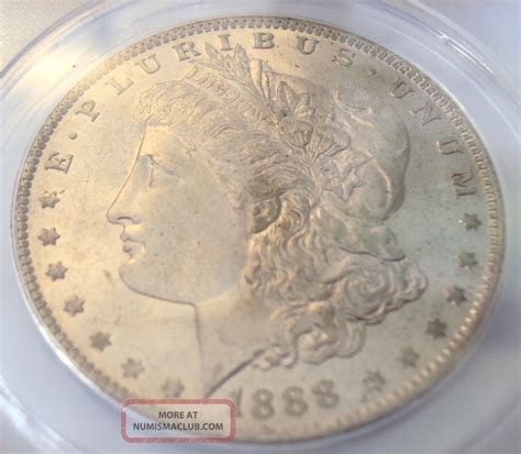 1888 - O Morgan Silver Dollar Coin Anacs Ms64 Coin