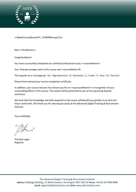 Image result for Course Completion Message Samples